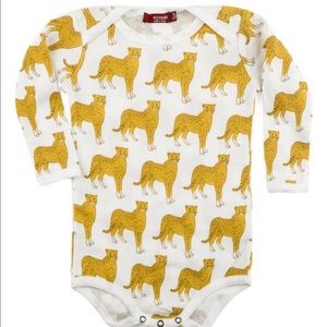 Milkbarn Cheetah Print Onesie